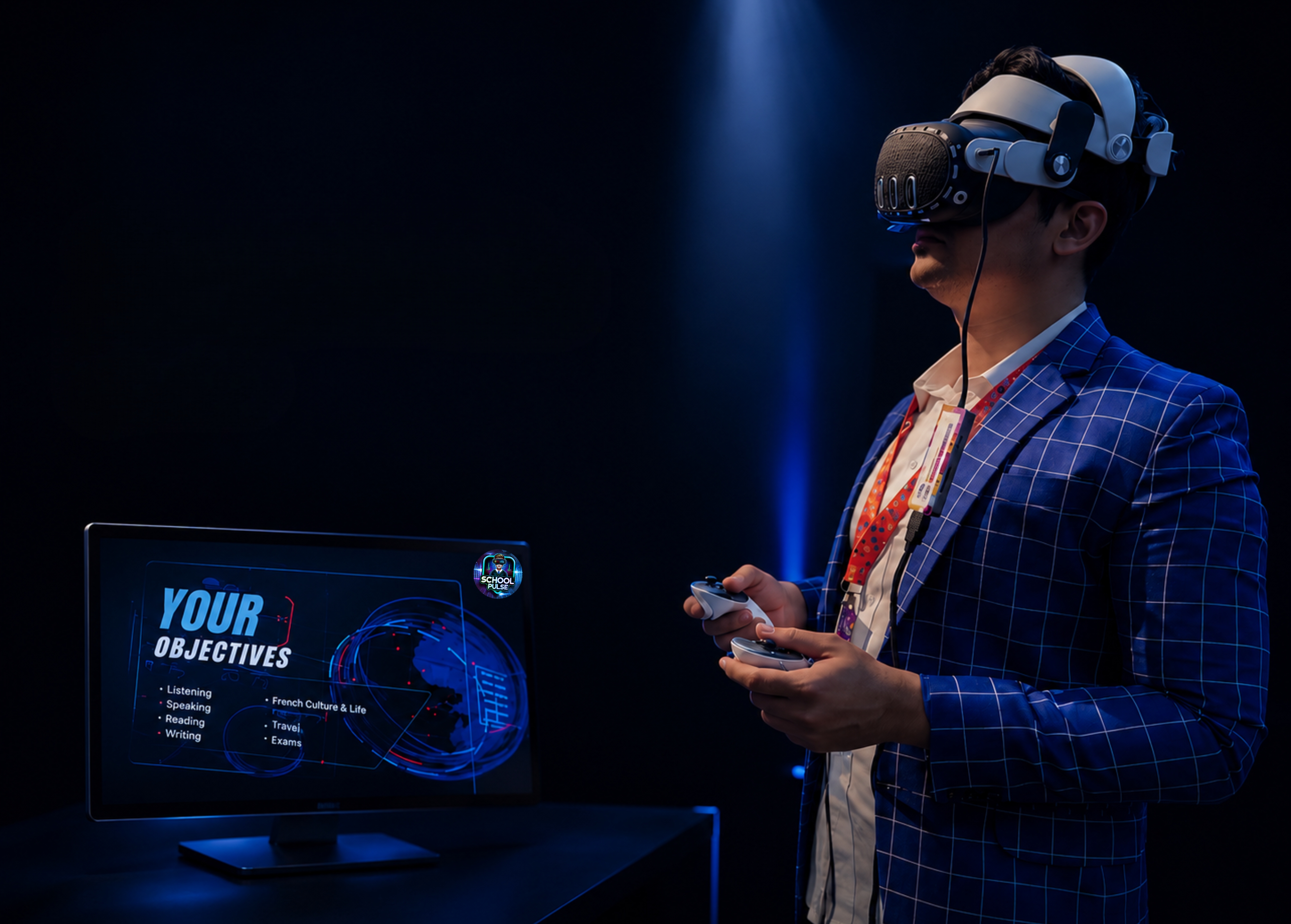 SchoolPulse VR French Game for youth, teens and adults